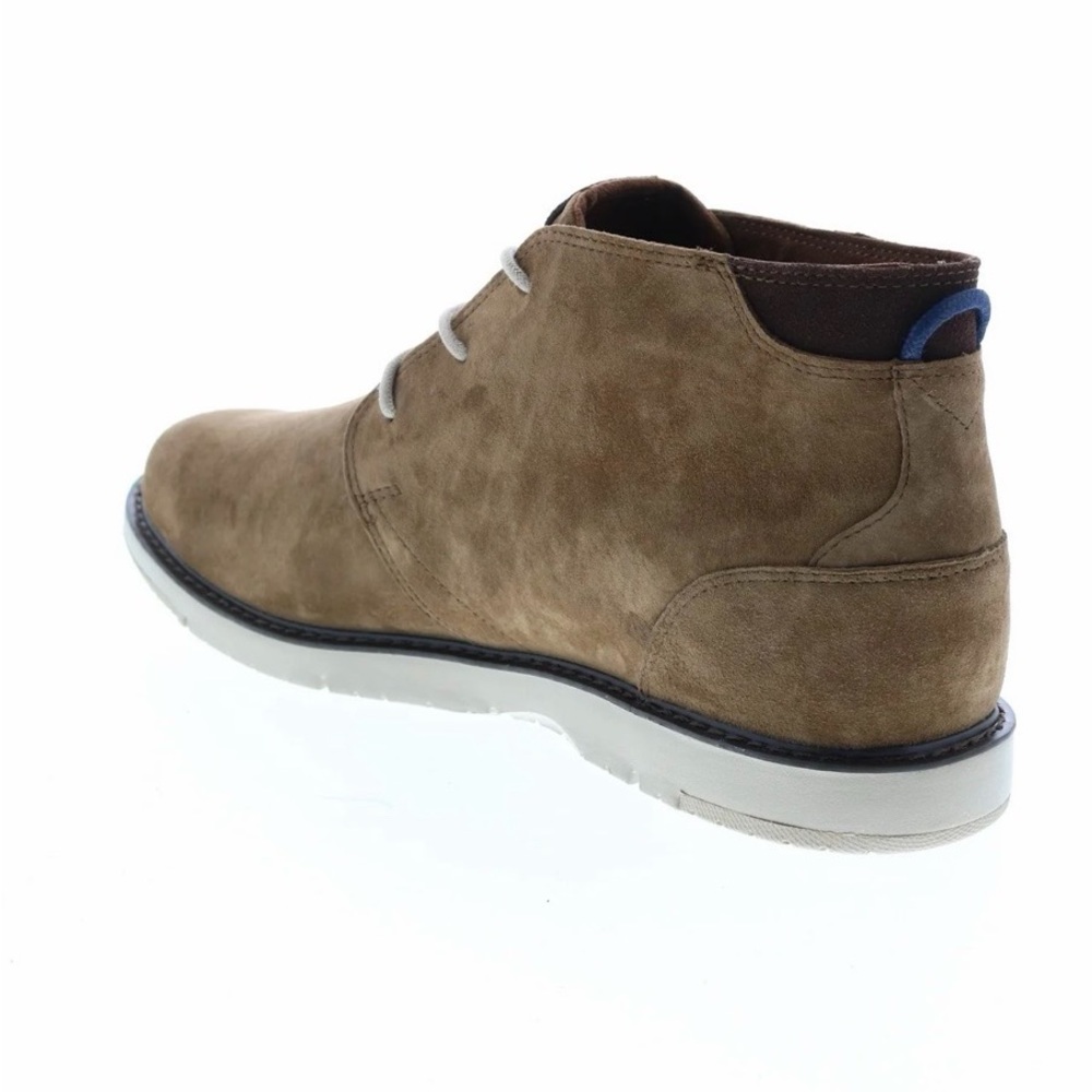 TOMS Navi Mens Brown Nubuck Lace up Chukka Boots - Picture 6 of 11